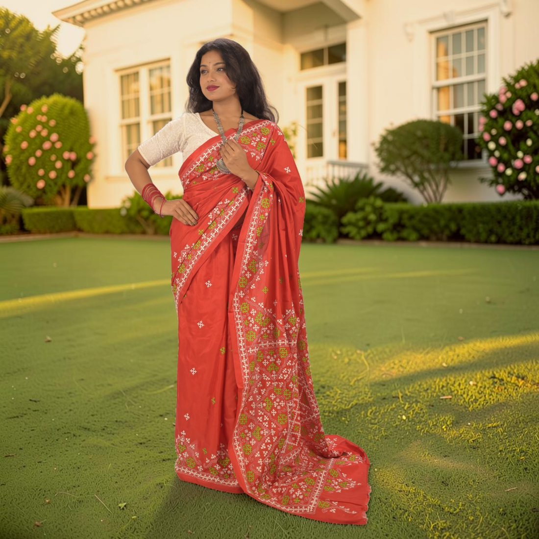 Elevate Your Style with Koralia Gujarati Stitch Bangalore Silk Saree