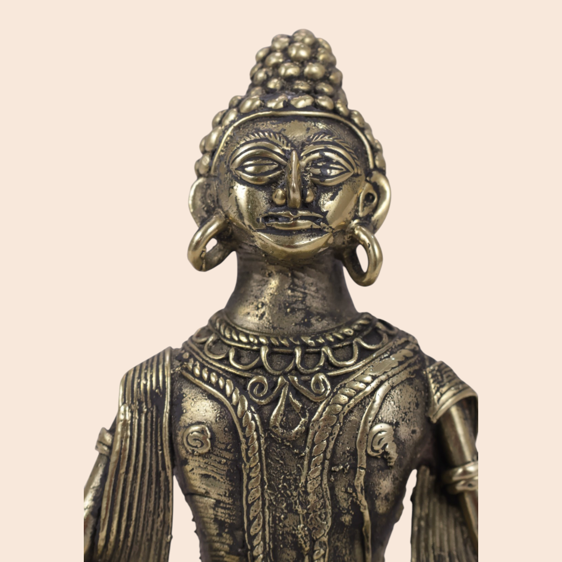 Dokra Lord Buddha - Handcrafted Indian Art (View 5) | Art Angan