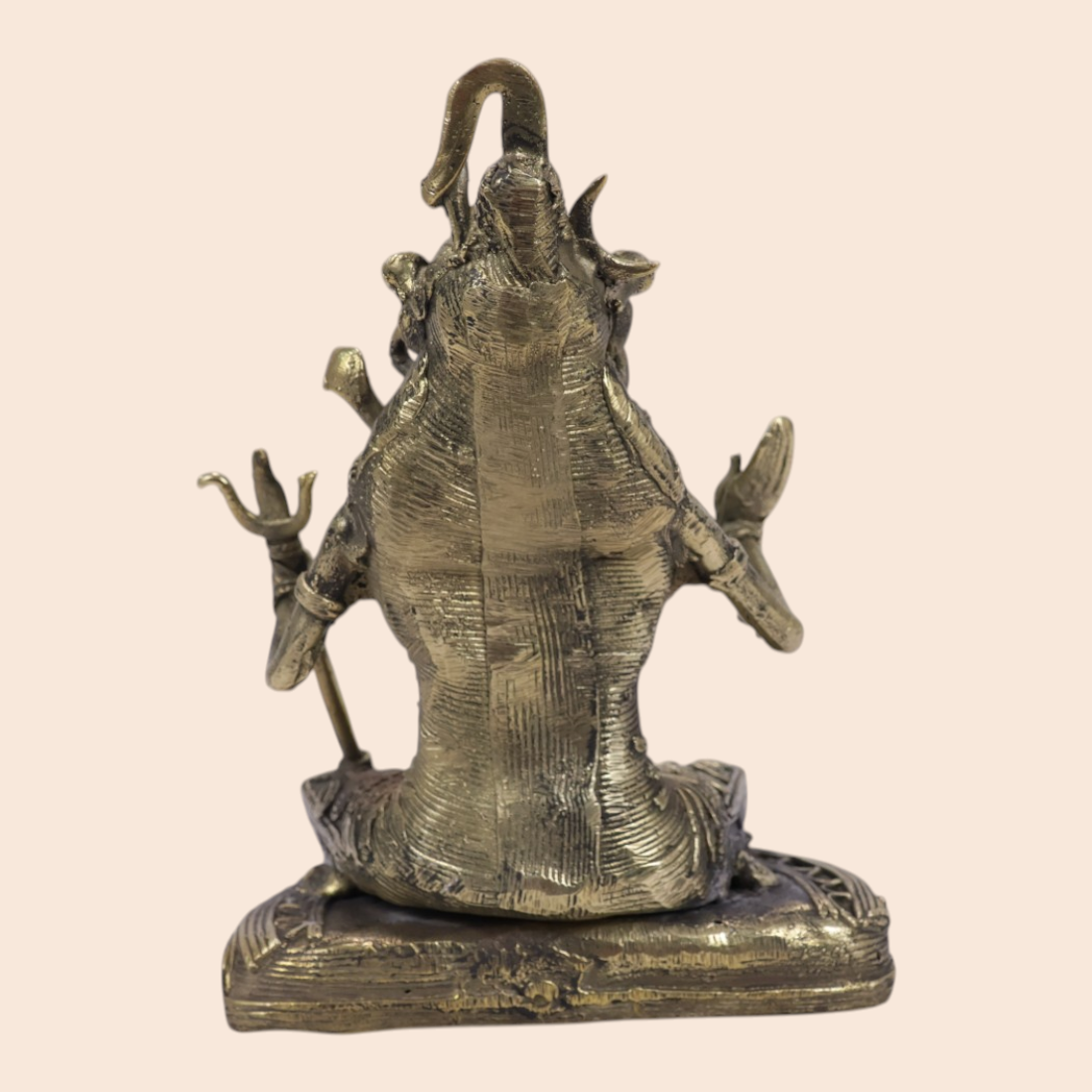Stunning Dokra Shivji Idol - Handcrafted Antique Brass Tribal Art