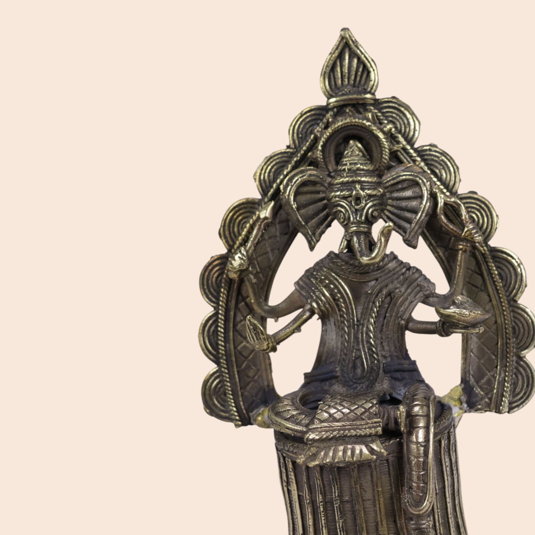 Dokra Ganesh ji - Handcrafted Indian Art (View 3) | Art Angan
