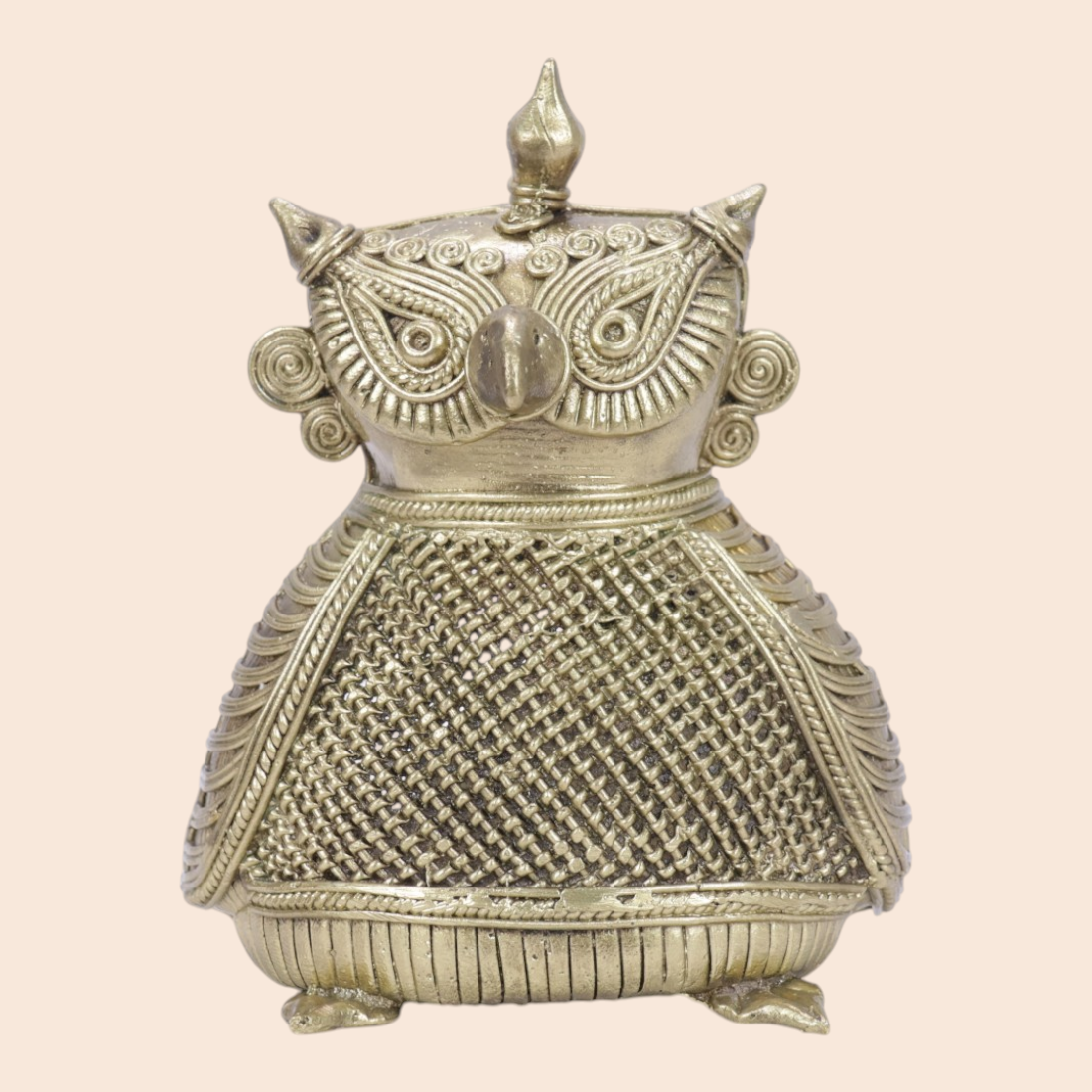 Unveiling the Essence of Bengal: Authentic Handloom Owl Showpiece
