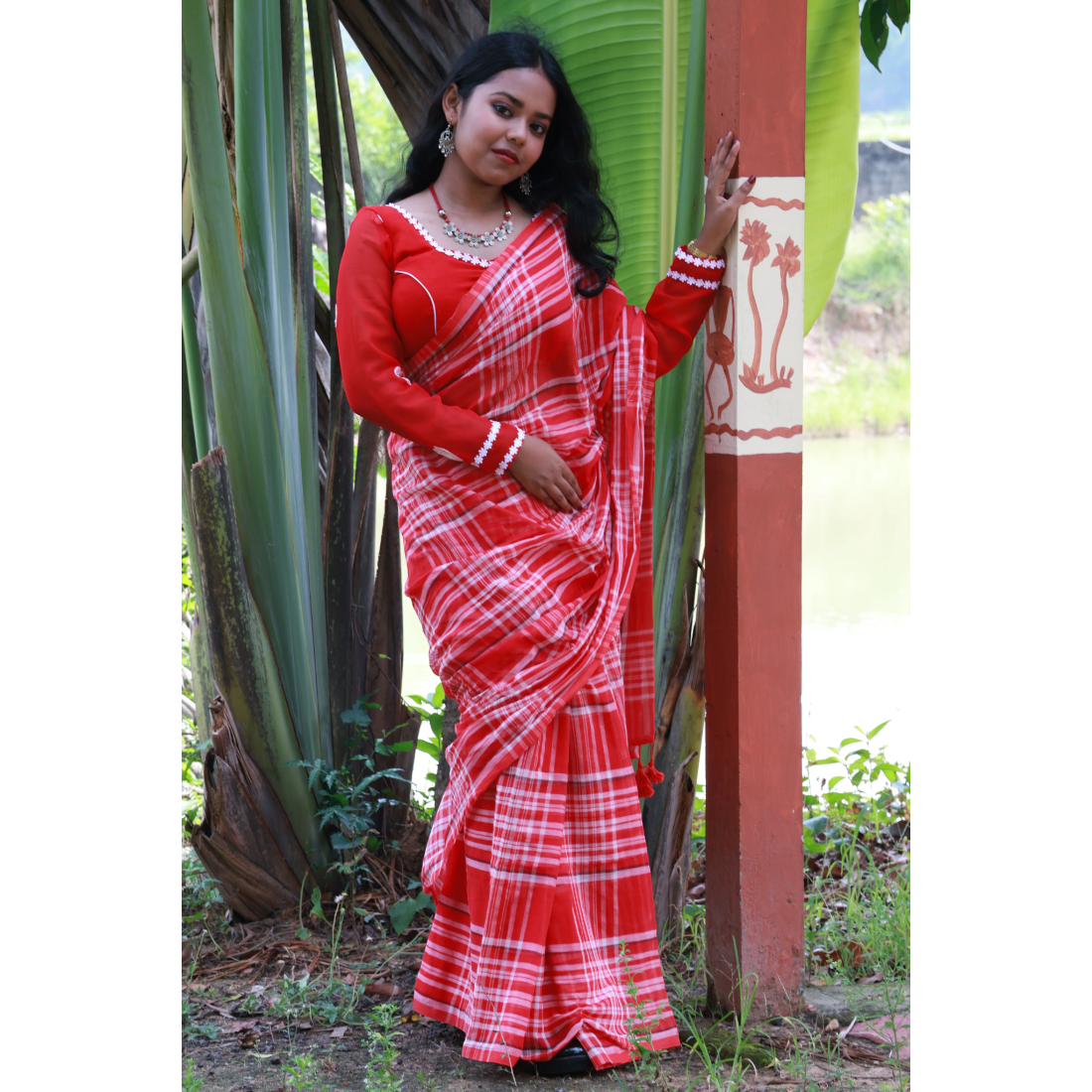 Elevate Your Style with Art Angan's Gulika Sunrise Mul Cotton Saree