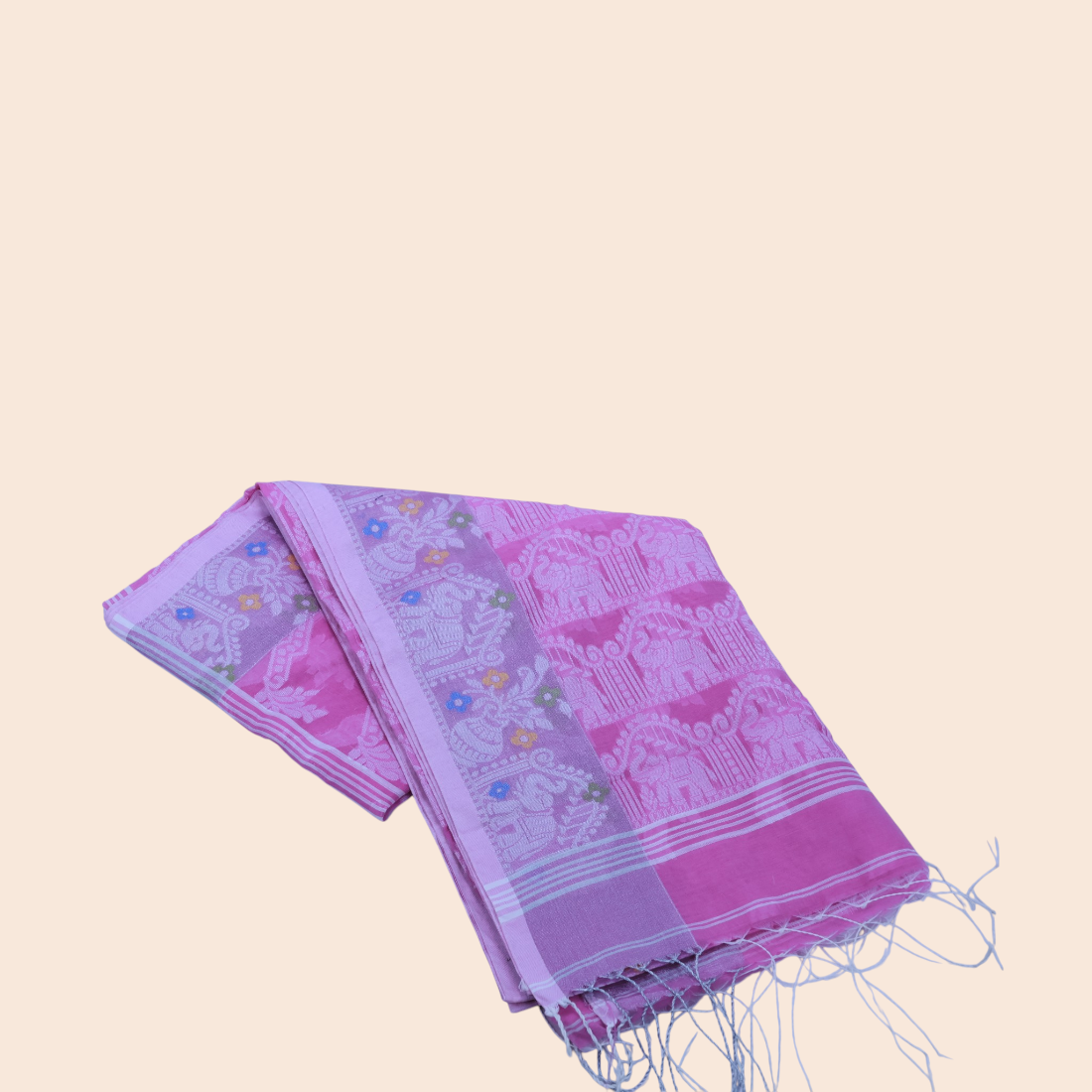 Elevate Your Style with Art Angan's Gulika Blossom Handloom Cotton Silk Saree