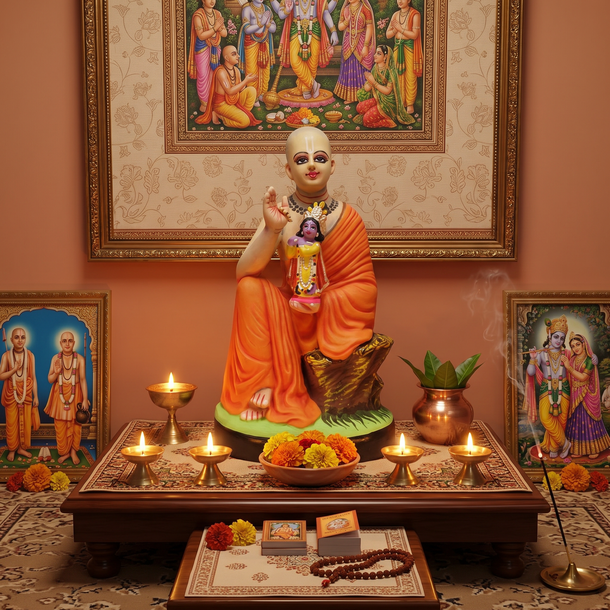 Discover the Timeless Beauty of Nimay Mahaprabhu Idol - Art Angan