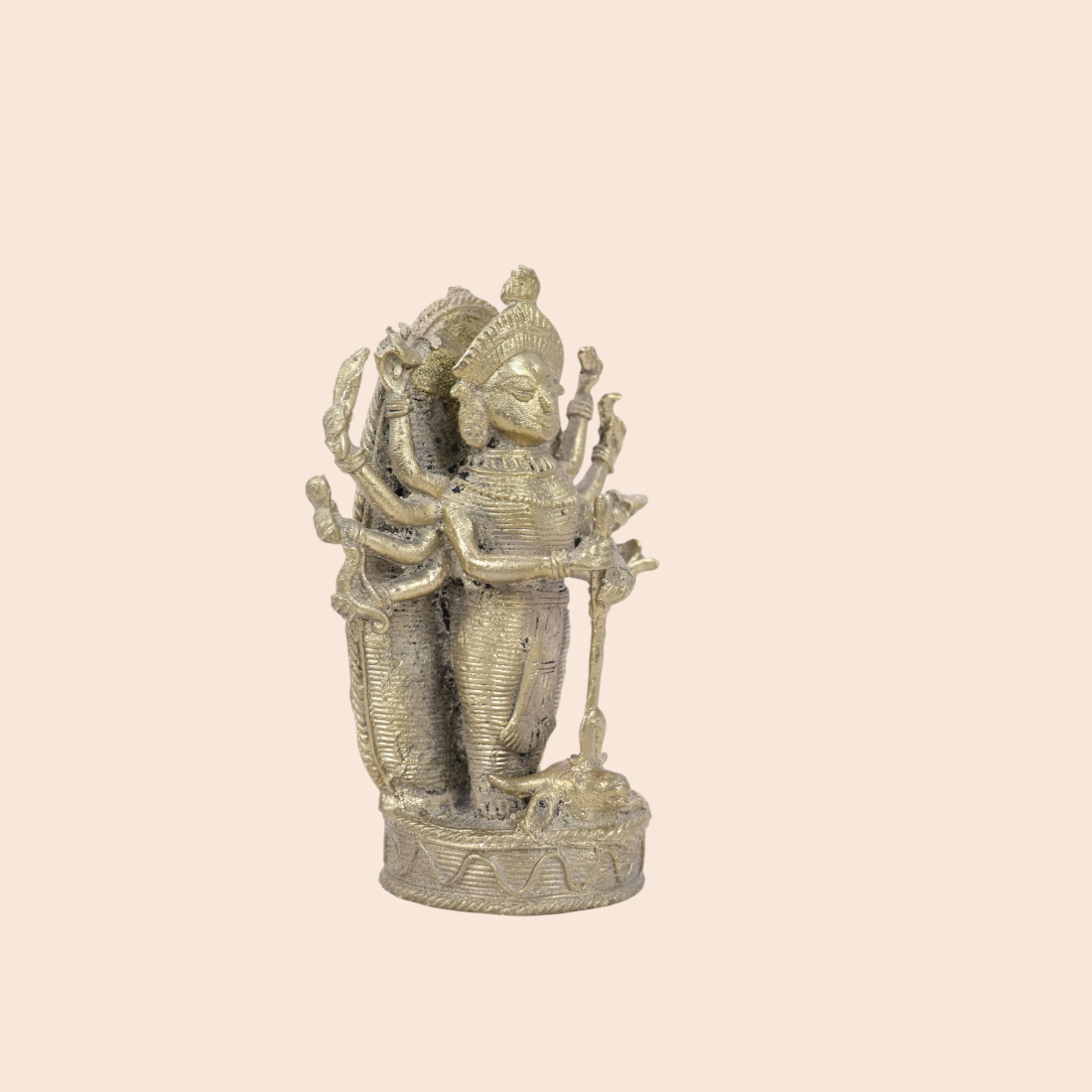 Dokra Maa Durga - Handcrafted Indian Art (View 2) | Art Angan