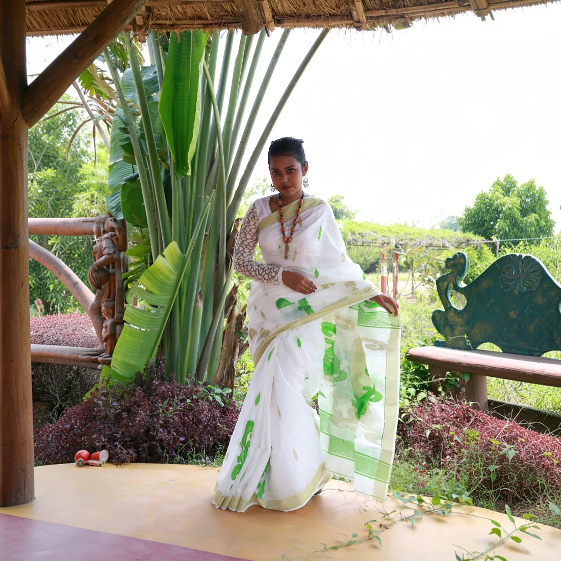 Shubhra Kalka Handwoven Handloom Saree Thumbnail 4