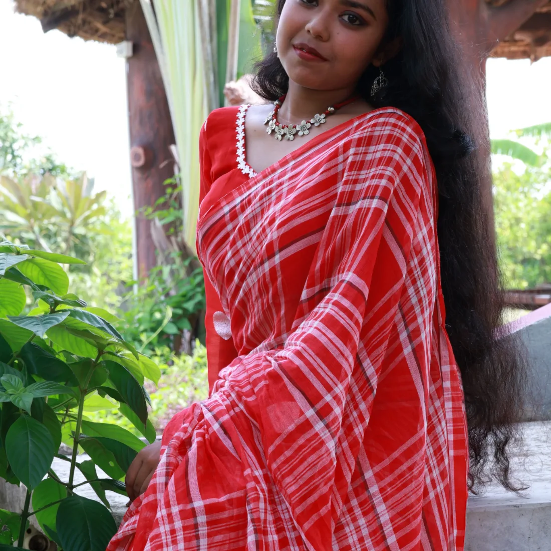 Gulika Sunrise Mul Cotton Saree Thumbnail 5