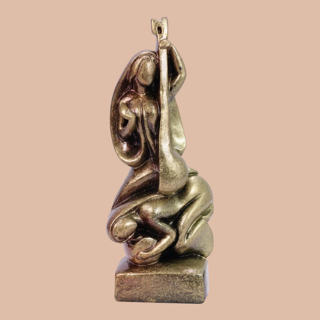 Handcrafted Krishnanagar Clay Seated Woman Figurine – Bengali Decorative Art Thumbnail 2
