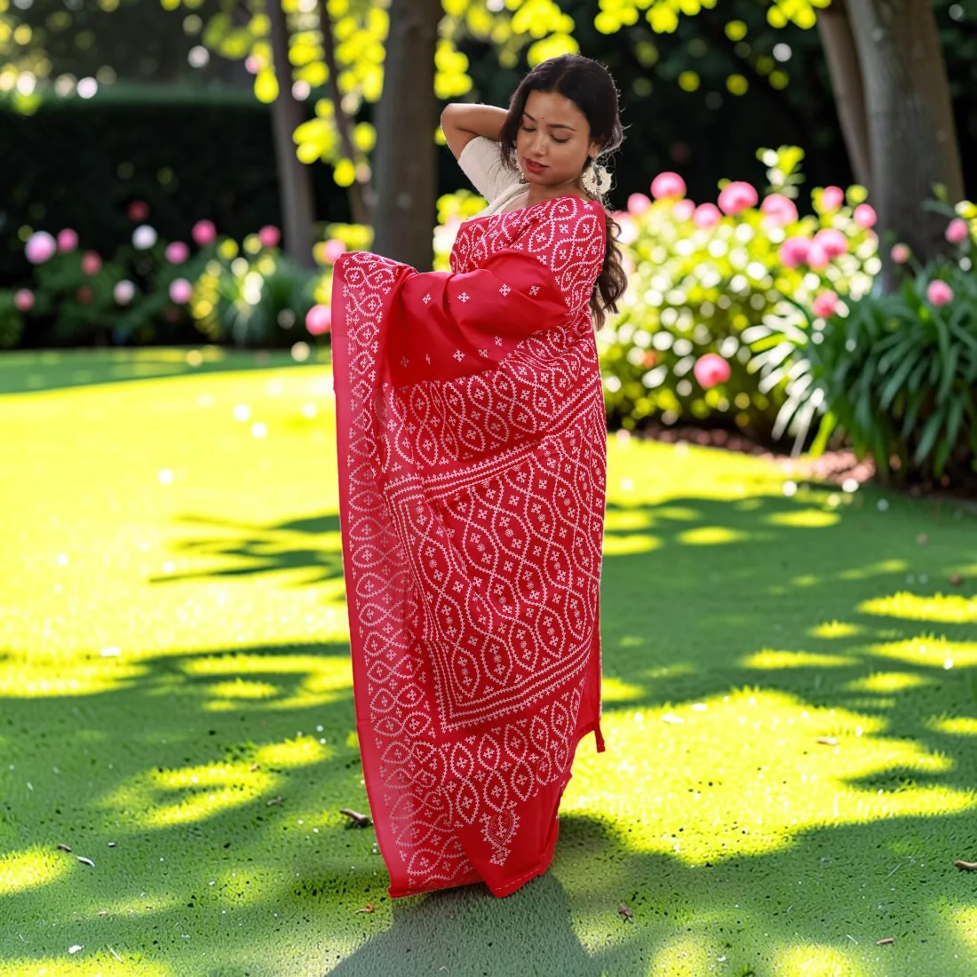 Raktima Heritage Gujarati Stitch Bangalore Silk Saree Thumbnail 2