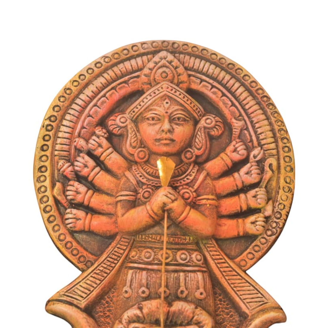 Clay Maa Durga - Handcrafted Indian Art (View 5) | Art Angan